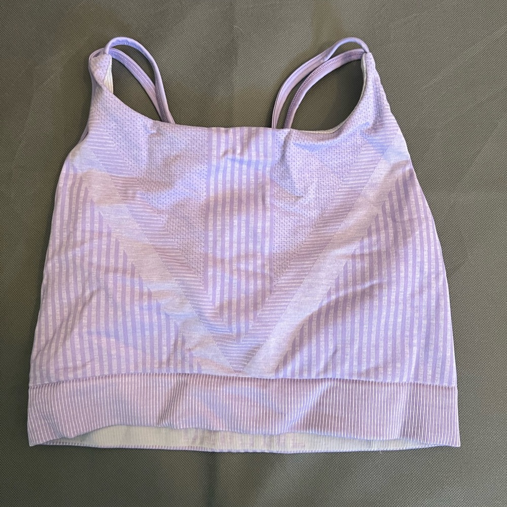 Purple smartwool sports bra